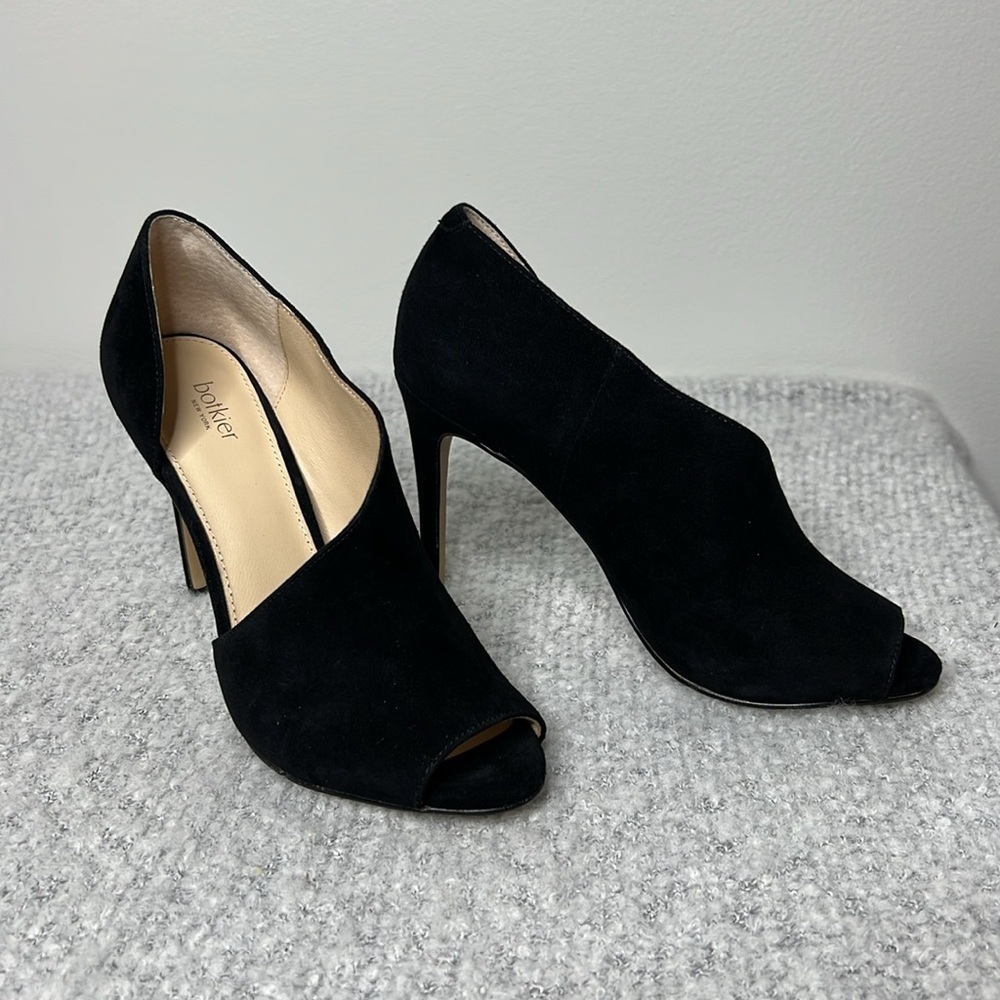 Botkier Adelia Women D'Orsay Suede Leather Upper‎ Heel in Black - NIB!